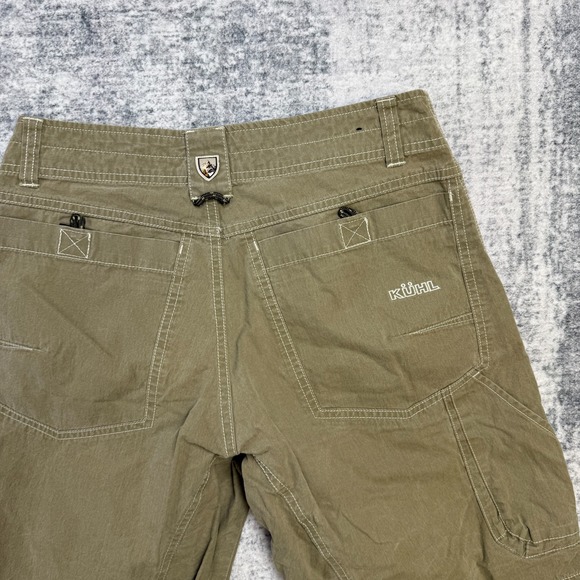 Kuhl Rambler Shorts Mens 30 Brown Vintage Patina Dye Canvas Cargo Hiking Travel - Picture 6 of 13
